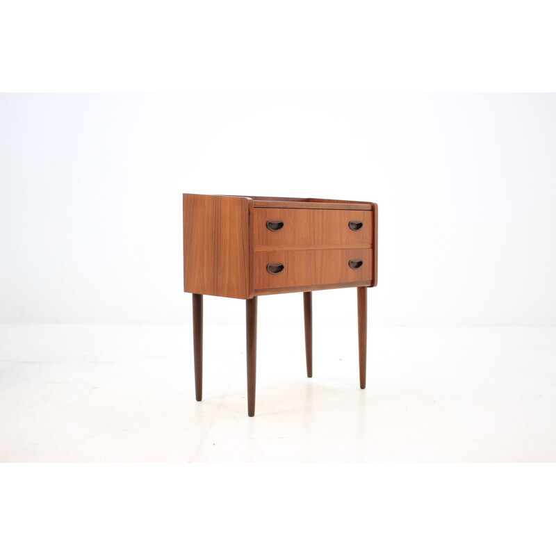 Vintage Danish small chest of drawers in teak