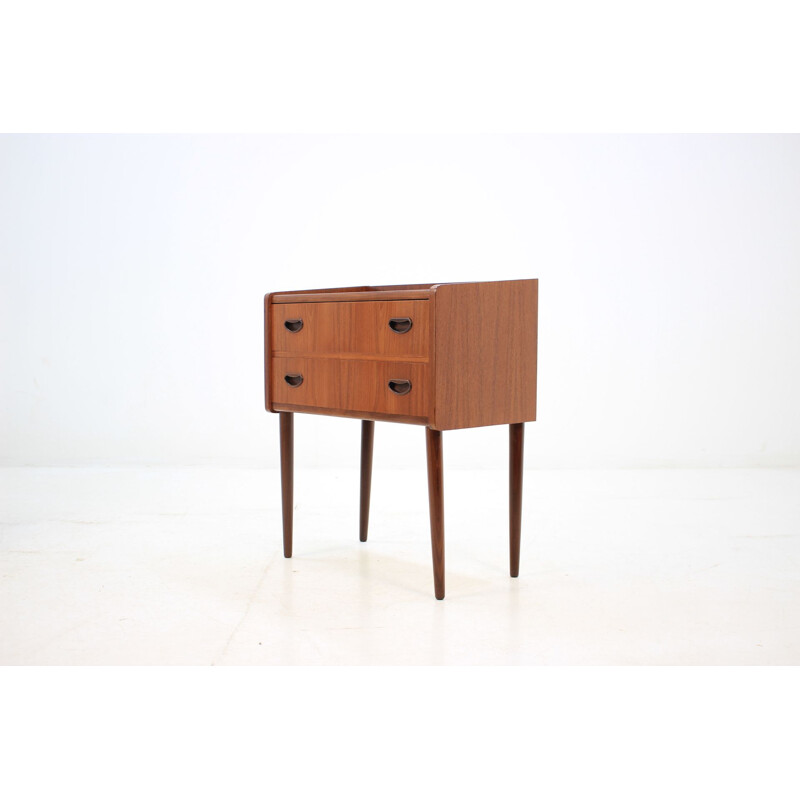 Vintage Danish small chest of drawers in teak