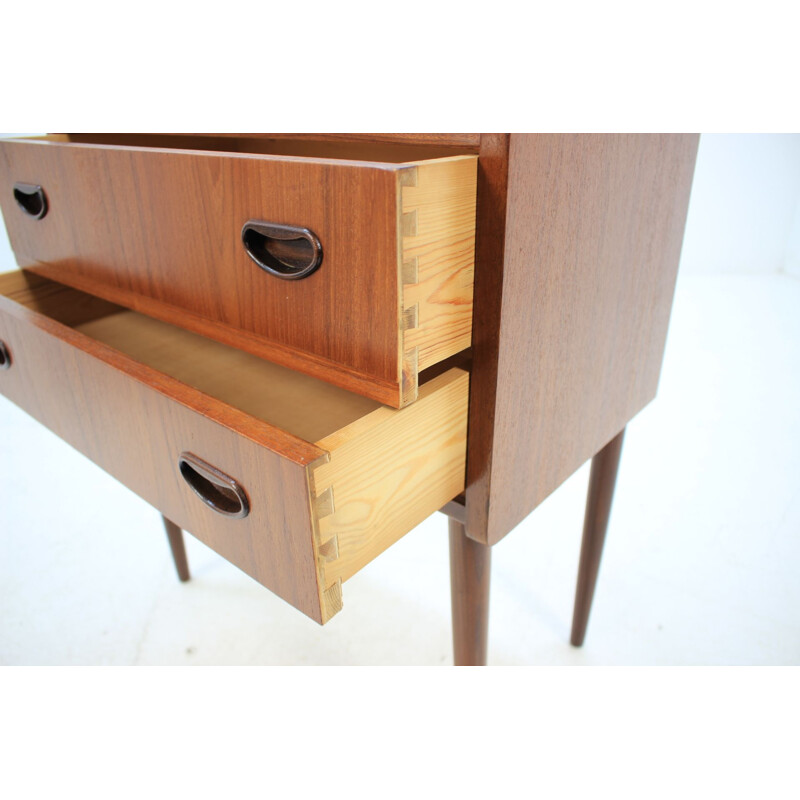 Vintage Danish small chest of drawers in teak