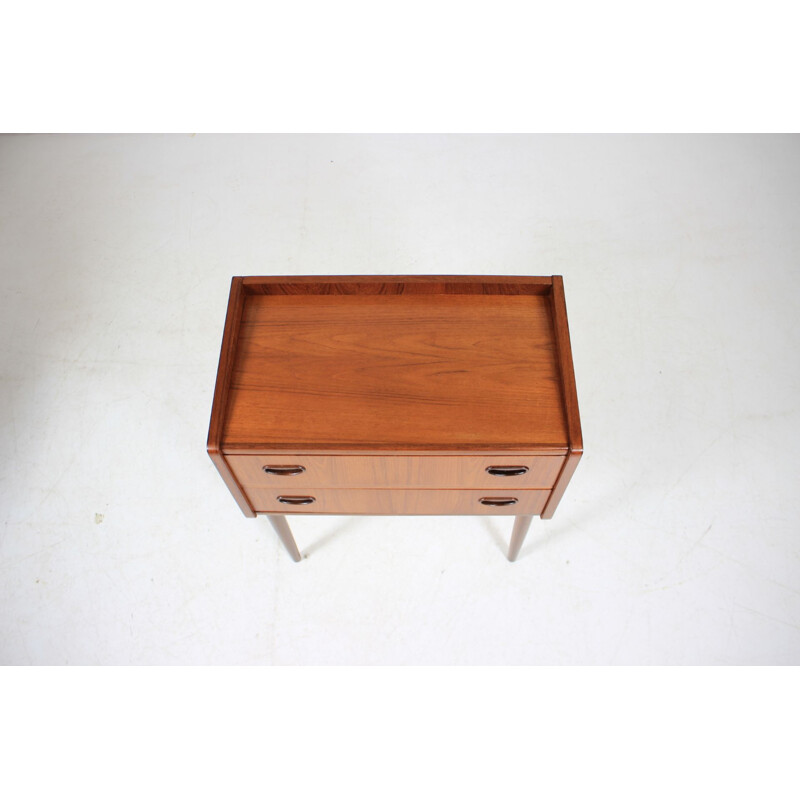 Vintage Danish small chest of drawers in teak