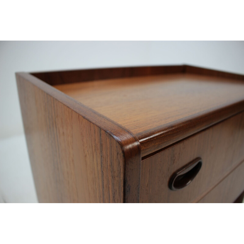 Vintage Danish small chest of drawers in teak