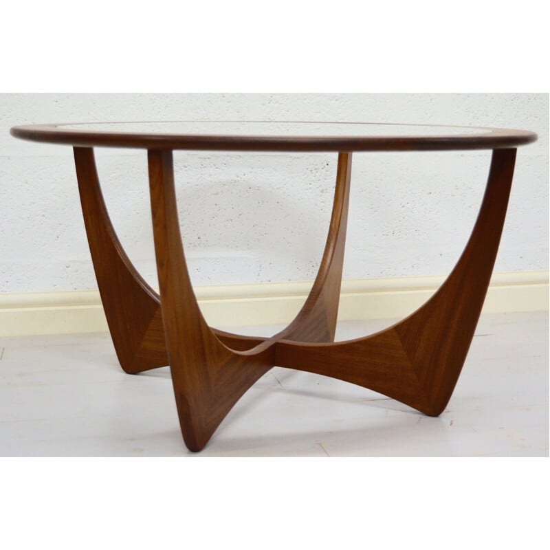 Vintage coffee table in teak and glass, G PLAN - 1960s