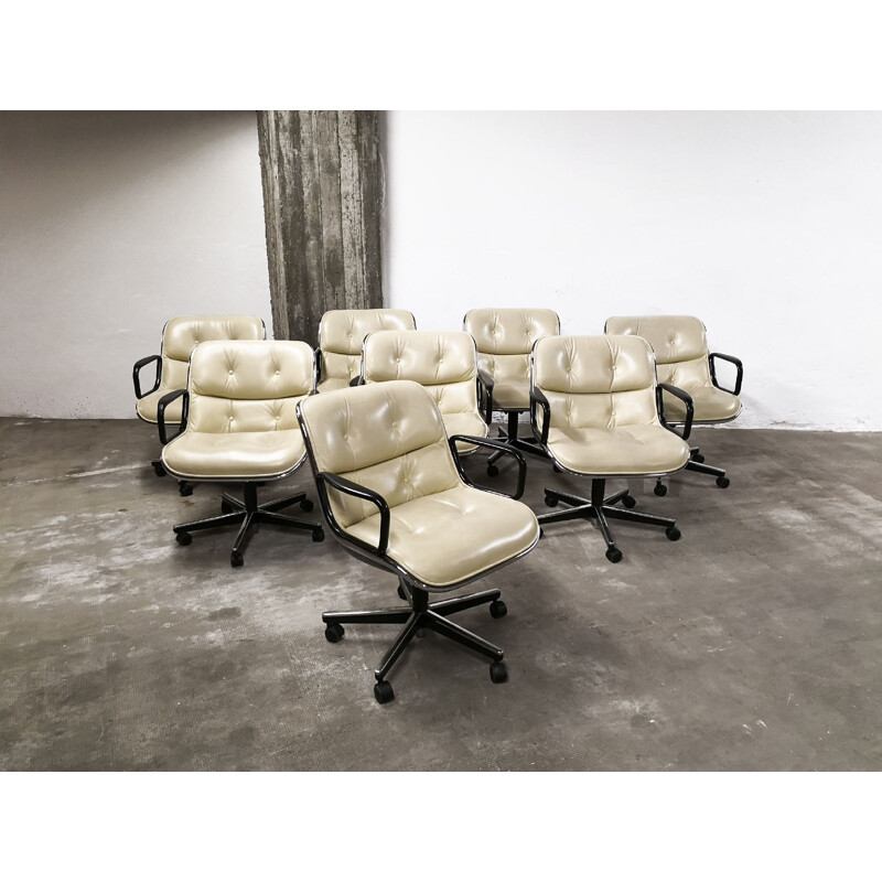 Fauteuil vintage "Executive chair" par Charles Pollock pour Knoll International