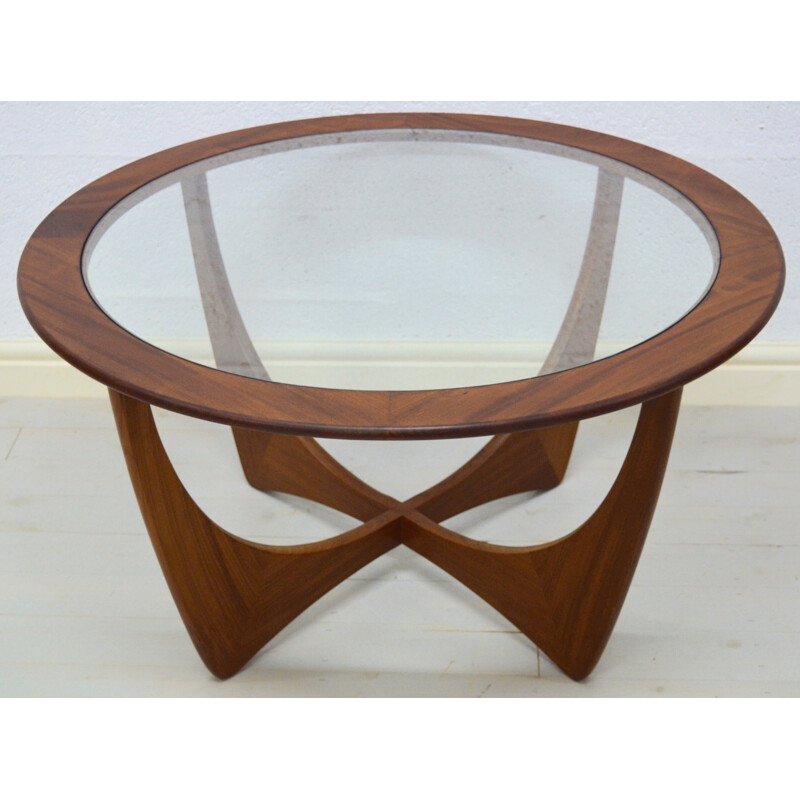 Vintage coffee table in teak and glass, G PLAN - 1960s