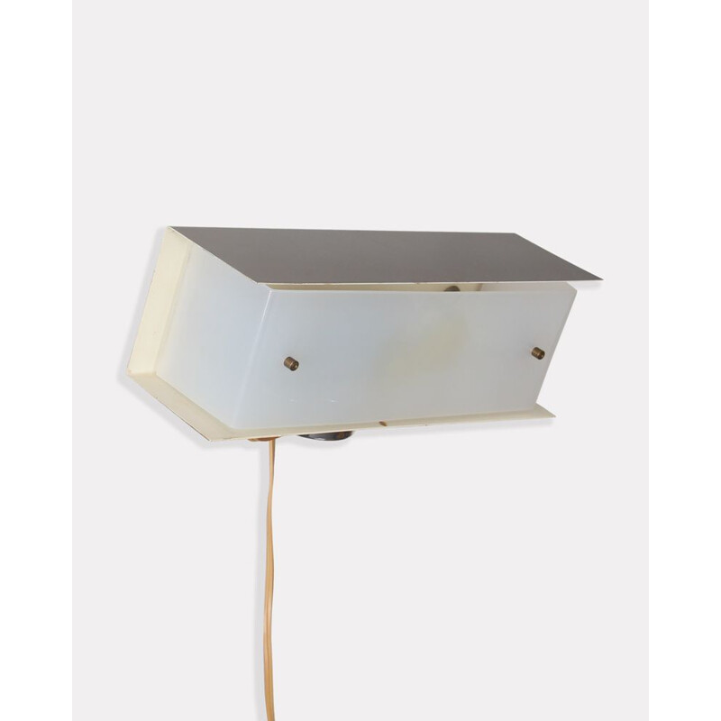 Vintage metalen wandlamp voor Napako, 1960