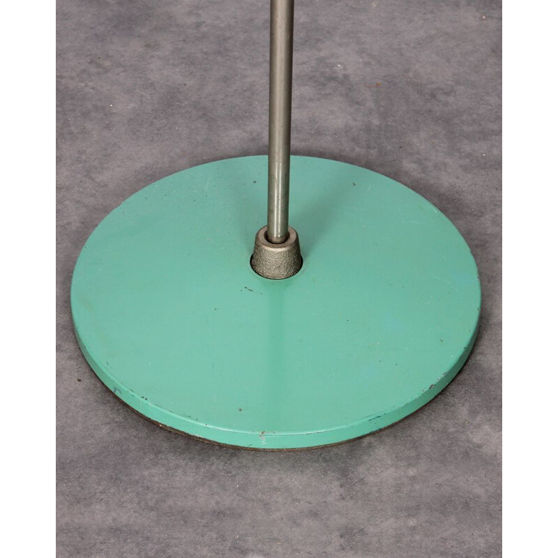 Vintage blue metal floor lamp 1960