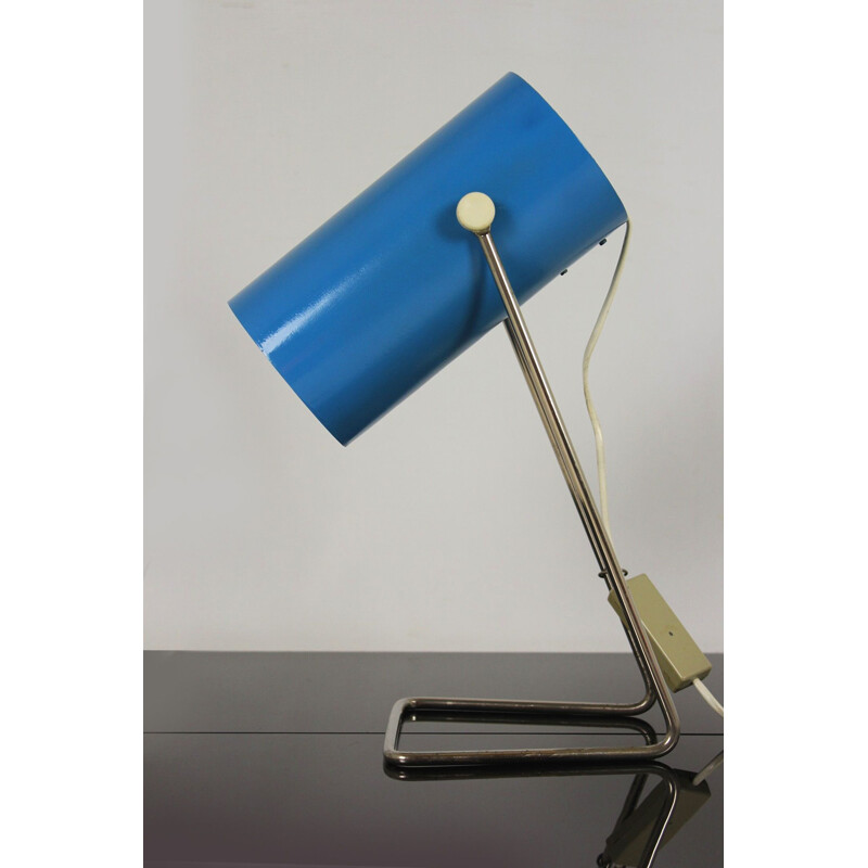 Lampe vintage ST-5 pour ZAOS bleu en métal 1970