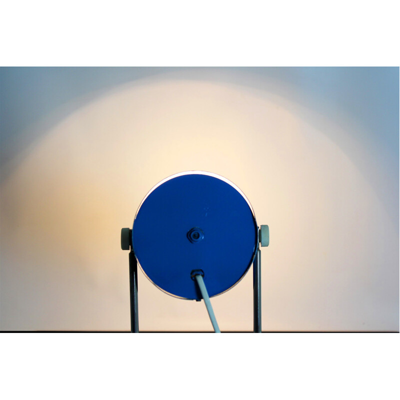 Vintage blue ST-5 lamp by ZAOS in metal 1970