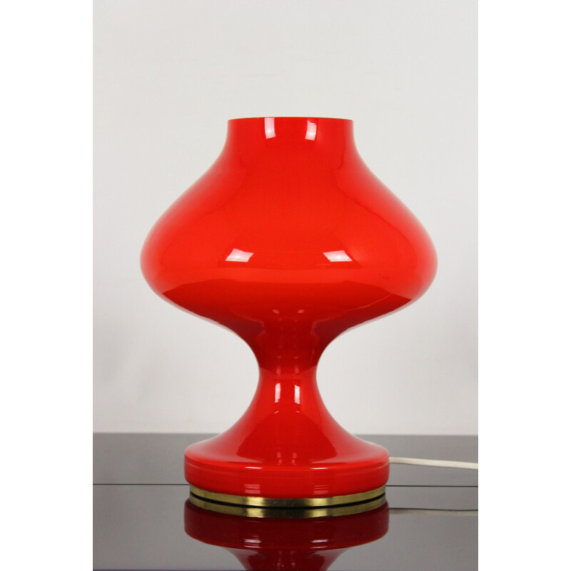 Vintage glass lamp for OPP Jihlava 1970