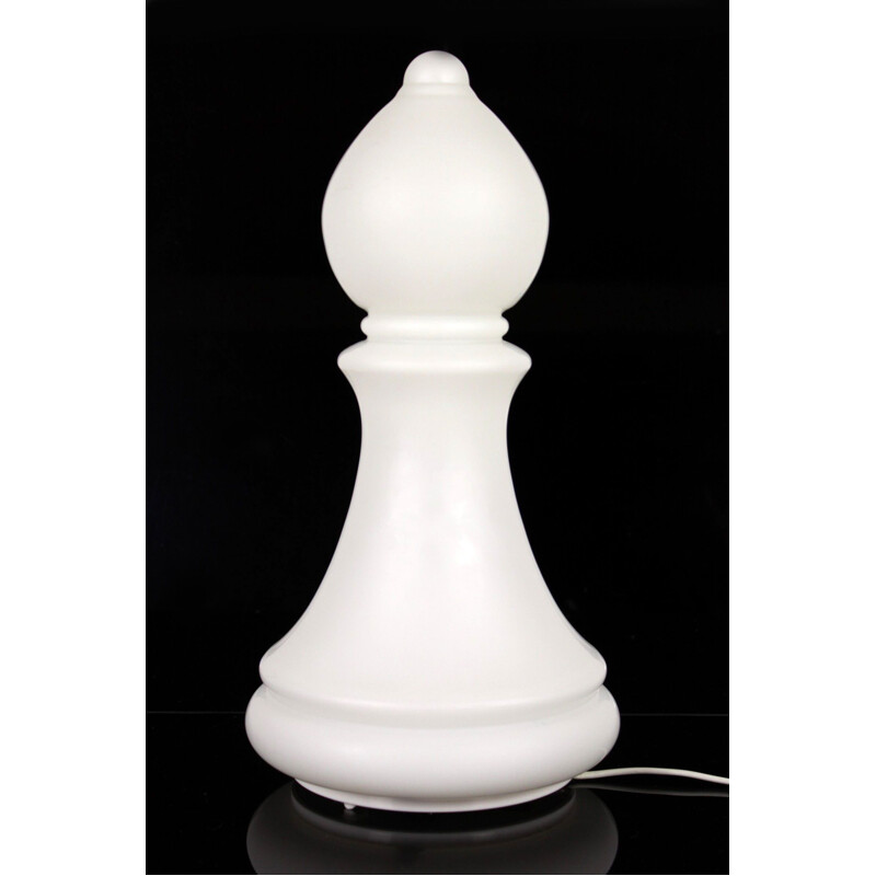 Lampe vintage Chess en verre pour Osvětlovací Sklo Valašské Meziříčí 1970