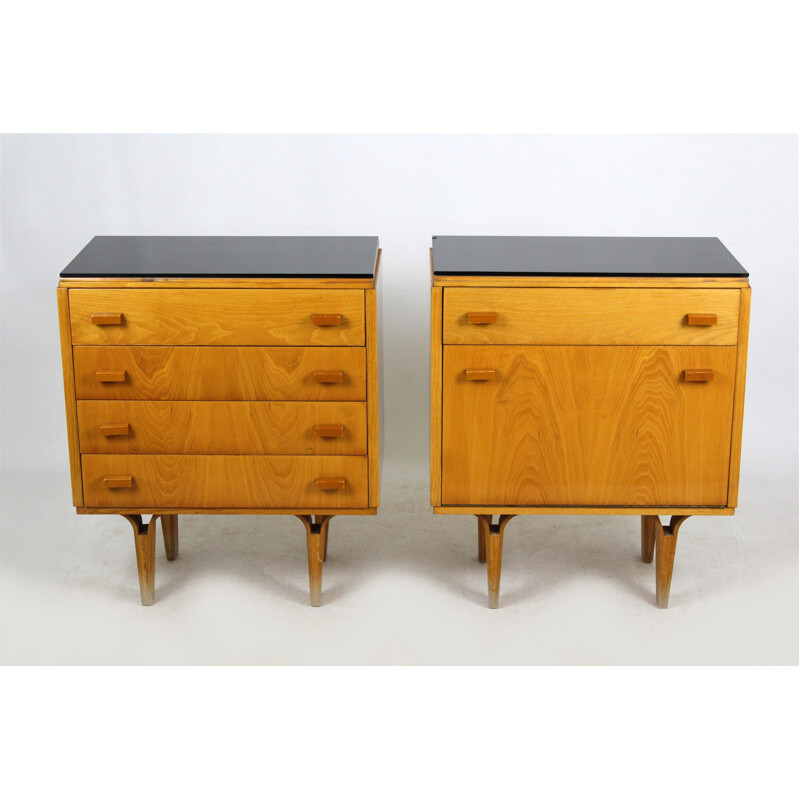 Pair of vintage nightstands from Novy Domov