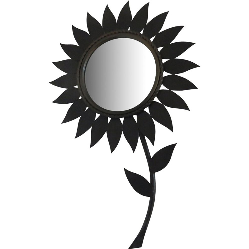 Vintage sun mirror "Flower" from Chaty Vallauris