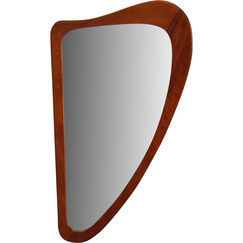 Danish mirror in teak by Johansen Spejle