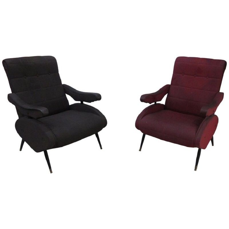 Pair of vintage Oscar armchairs by Ello Pini