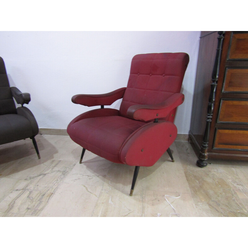 Pair of vintage Oscar armchairs by Ello Pini