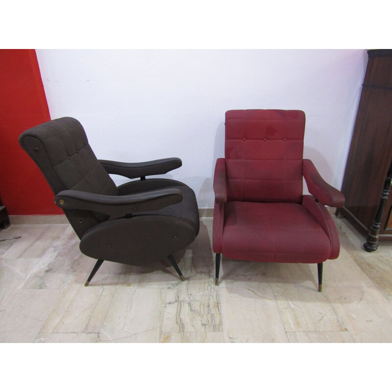 Pair of vintage Oscar armchairs by Ello Pini