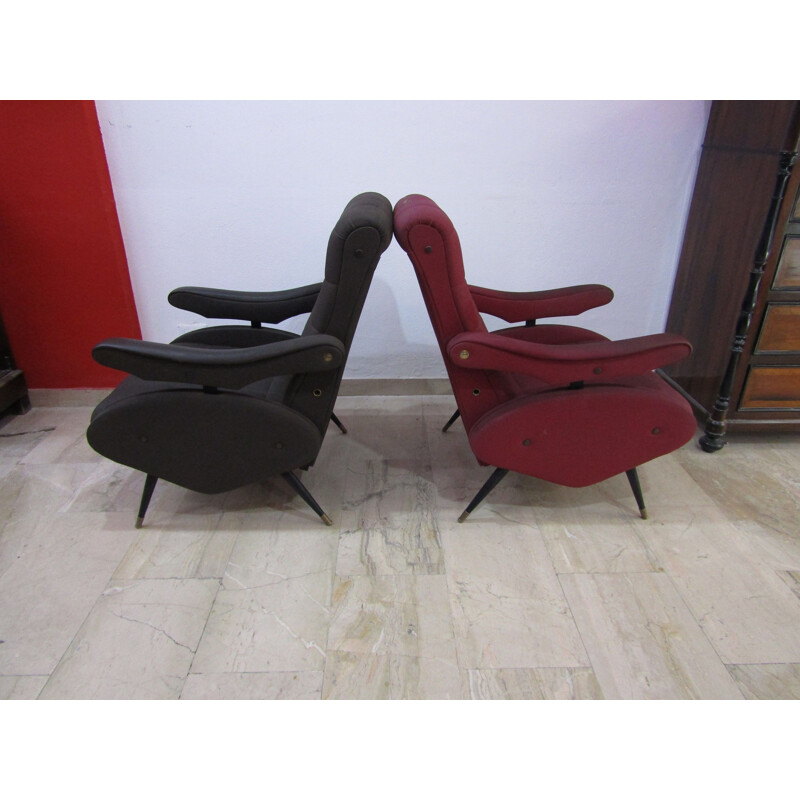Paar vintage Oscar fauteuils van Ello Pini