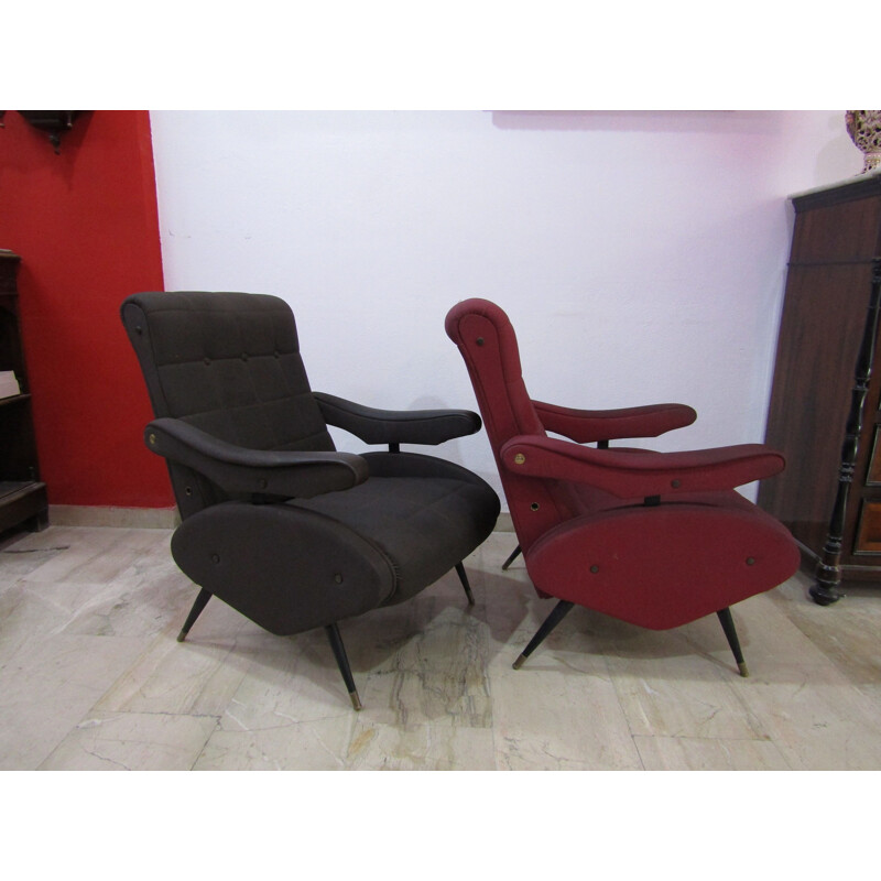 Pair of vintage Oscar armchairs by Ello Pini