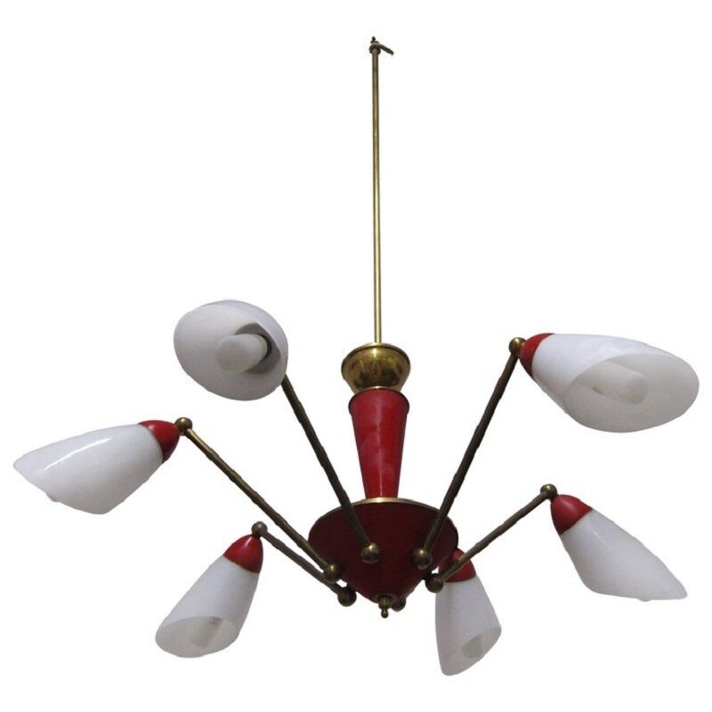 Vintage Sputnik chandelier by Stilnovo