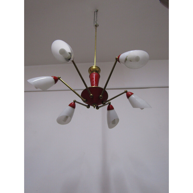 Vintage Sputnik chandelier by Stilnovo