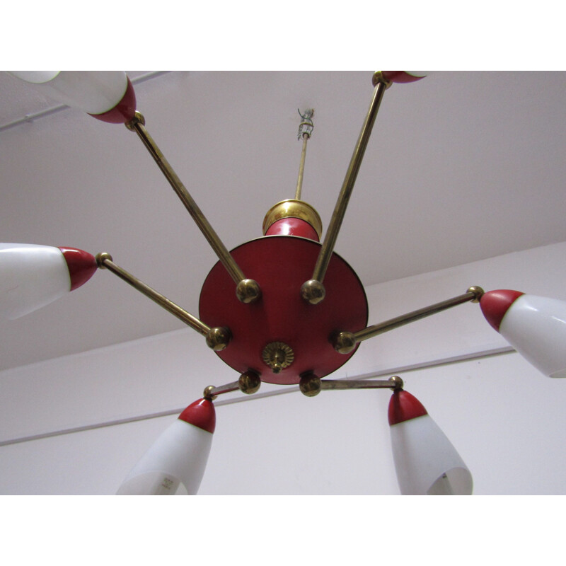 Vintage Sputnik chandelier by Stilnovo