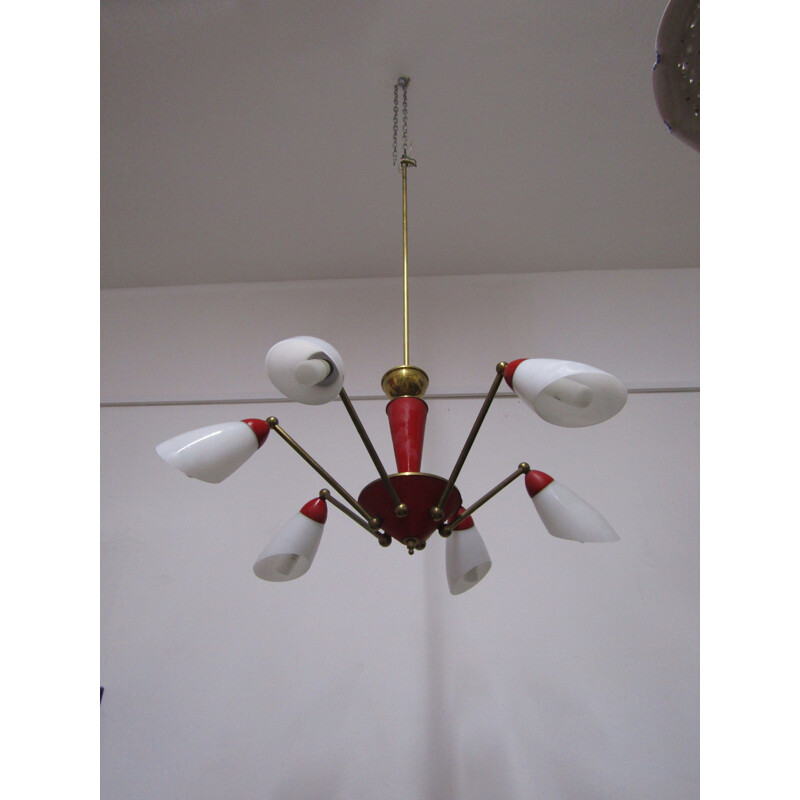 Vintage Sputnik chandelier by Stilnovo