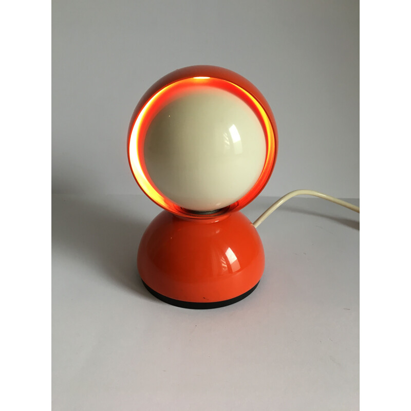 Vintage red Eclisse lamp by Vico Magistretti for Artemide