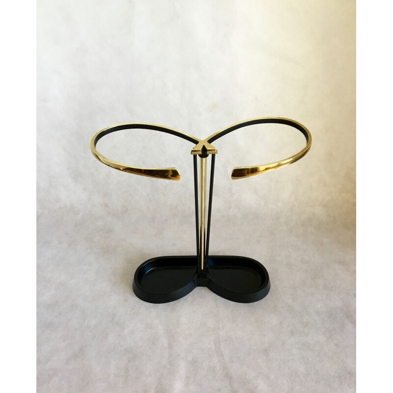 Vintage umbrella stand in brass