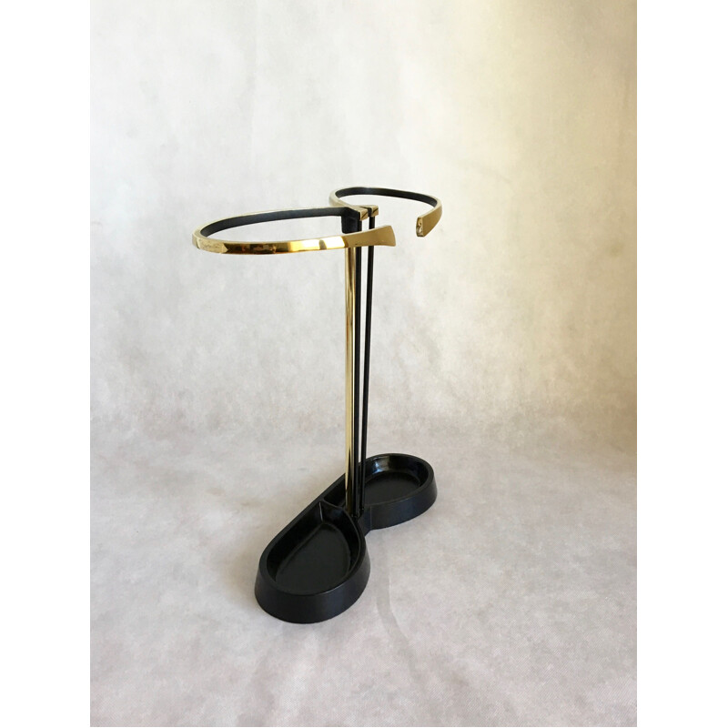 Vintage umbrella stand in brass