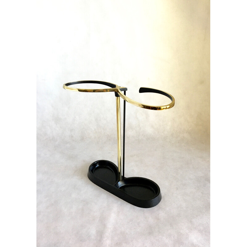 Vintage umbrella stand in brass