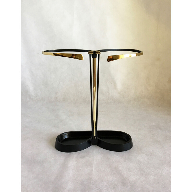 Vintage umbrella stand in brass