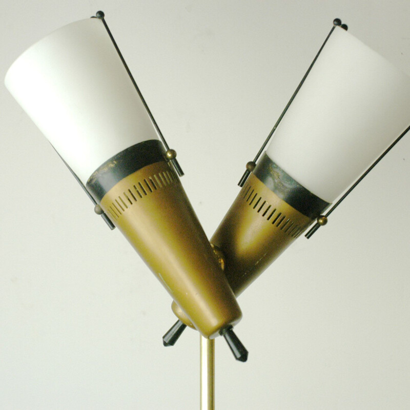 Vintage Italian brass floorlamp