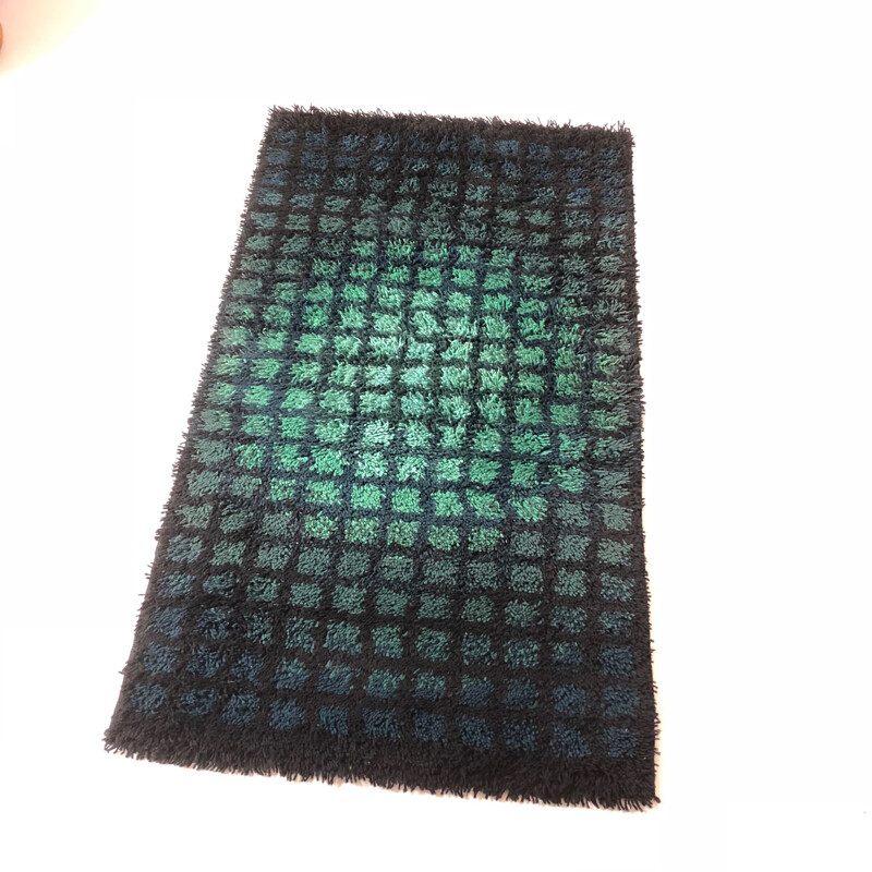 Vintage abstract Pop Art Finlandia Rya rug by Verner Panton for Unika Vaev Carpet