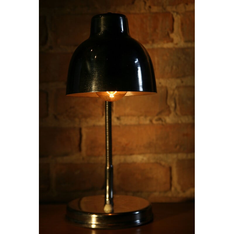Lampada vintage polacca in cromo