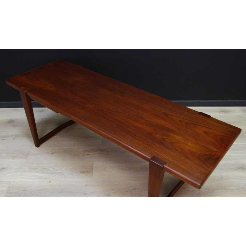 Vintage Danish coffee table in teak