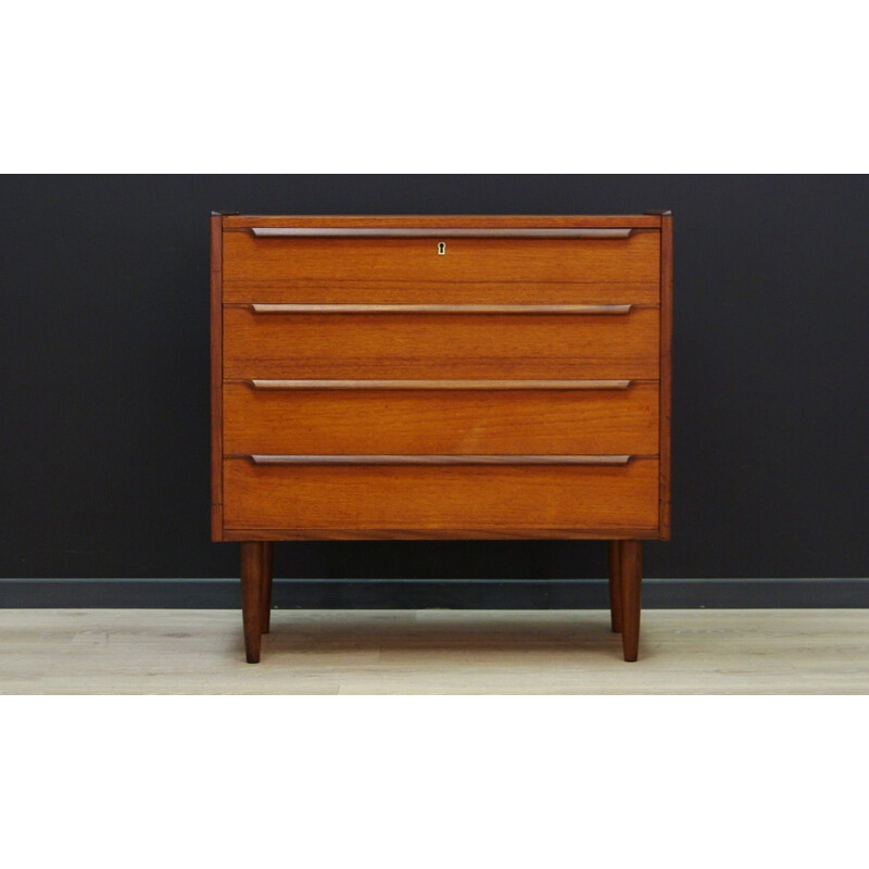 Vintage Scandinavian chest of drawers in teak