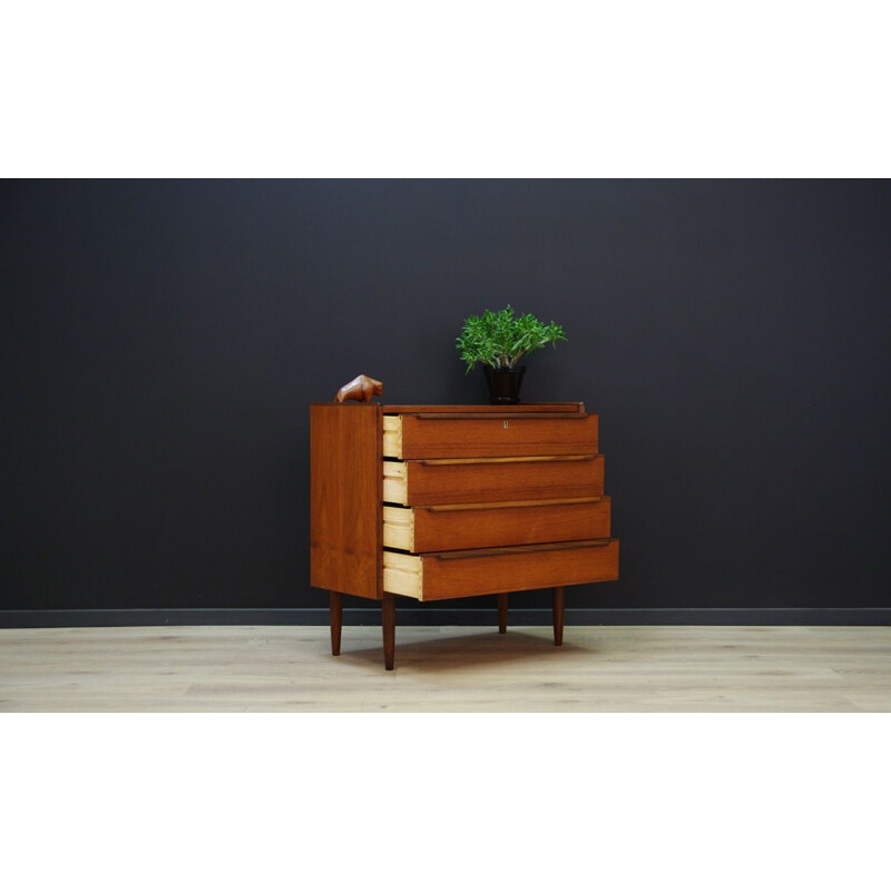 Vintage Scandinavian chest of drawers in teak