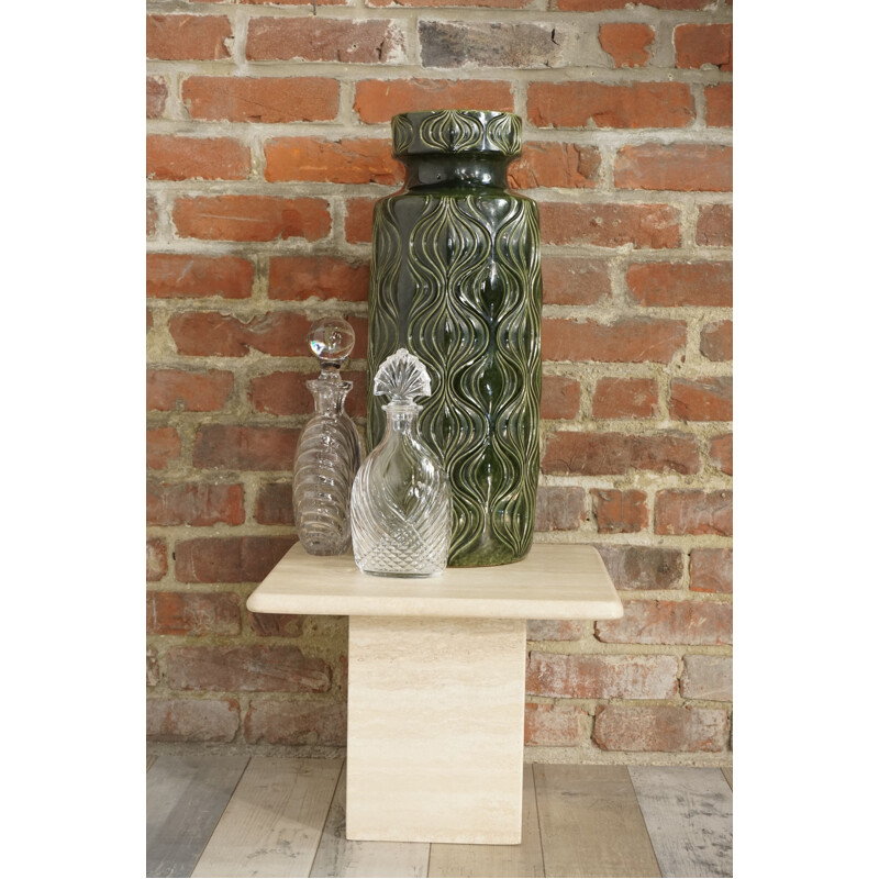 Travertine vintage side table