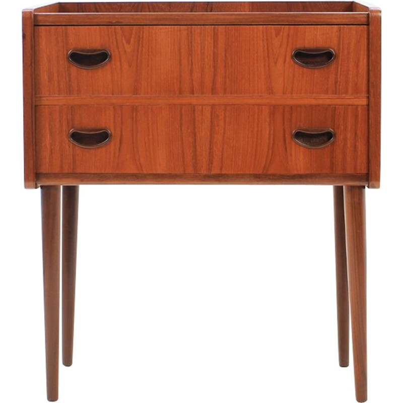 Vintage Danish small chest of drawers in teak