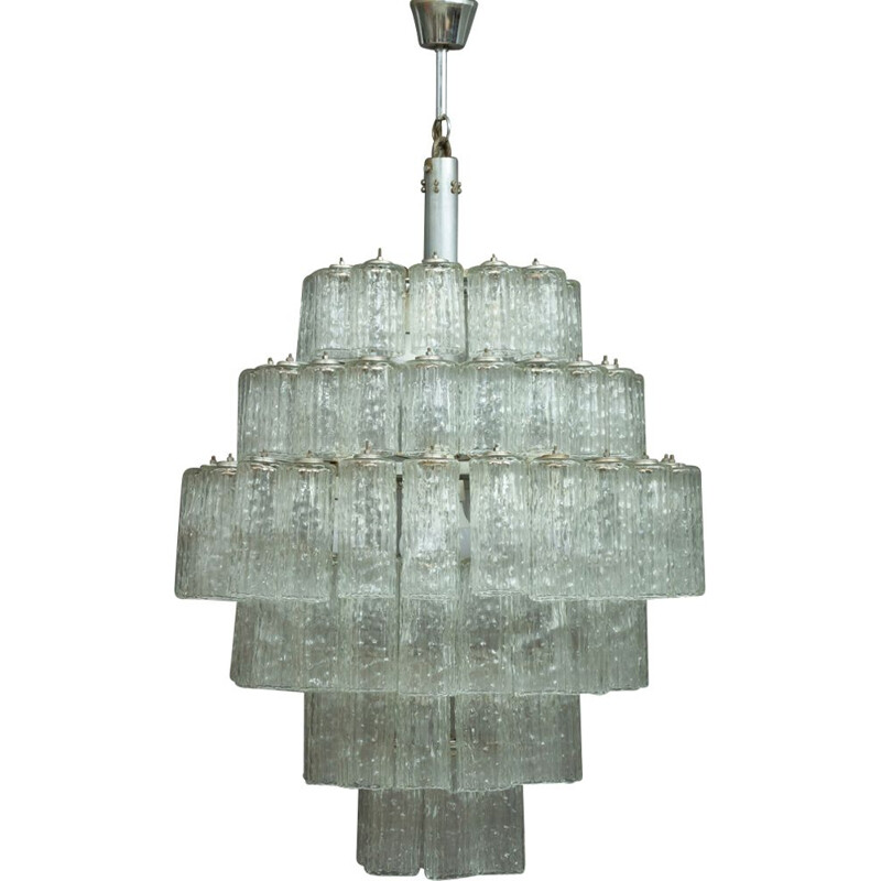 Vintage Murano glass chandelier for Venini in glass 1960