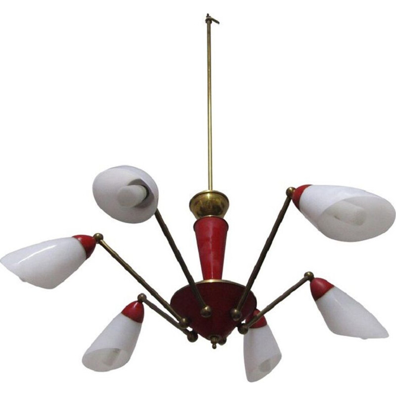 Vintage Sputnik chandelier by Stilnovo