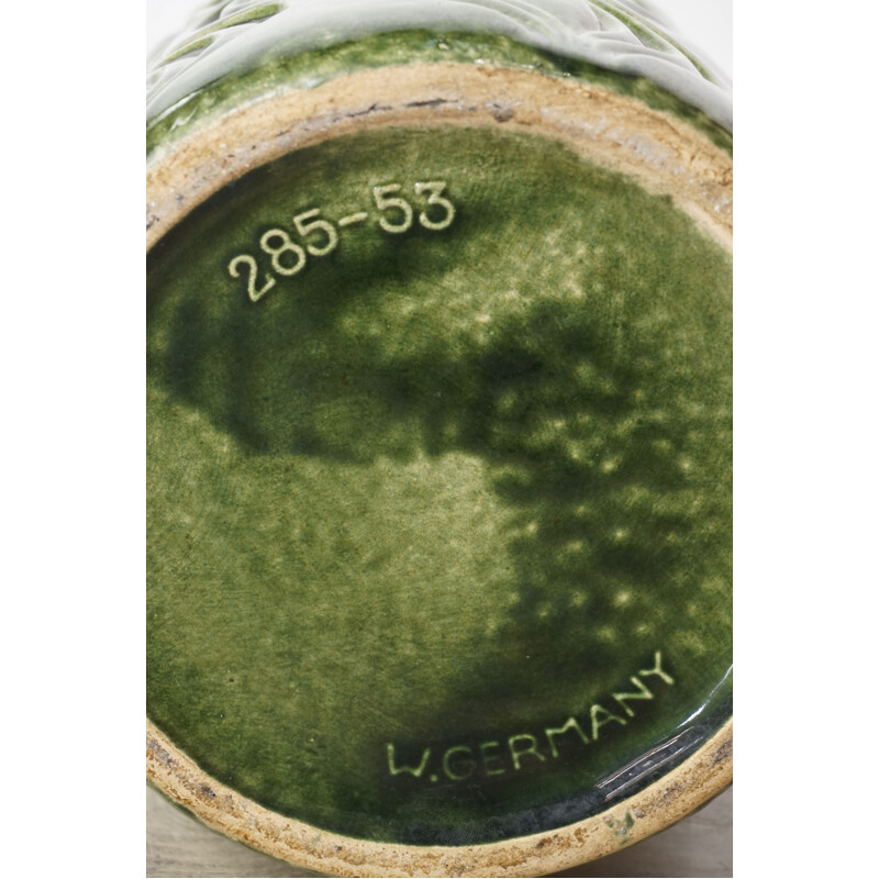 Vintage green ceramic vase for Scheurich Keramik