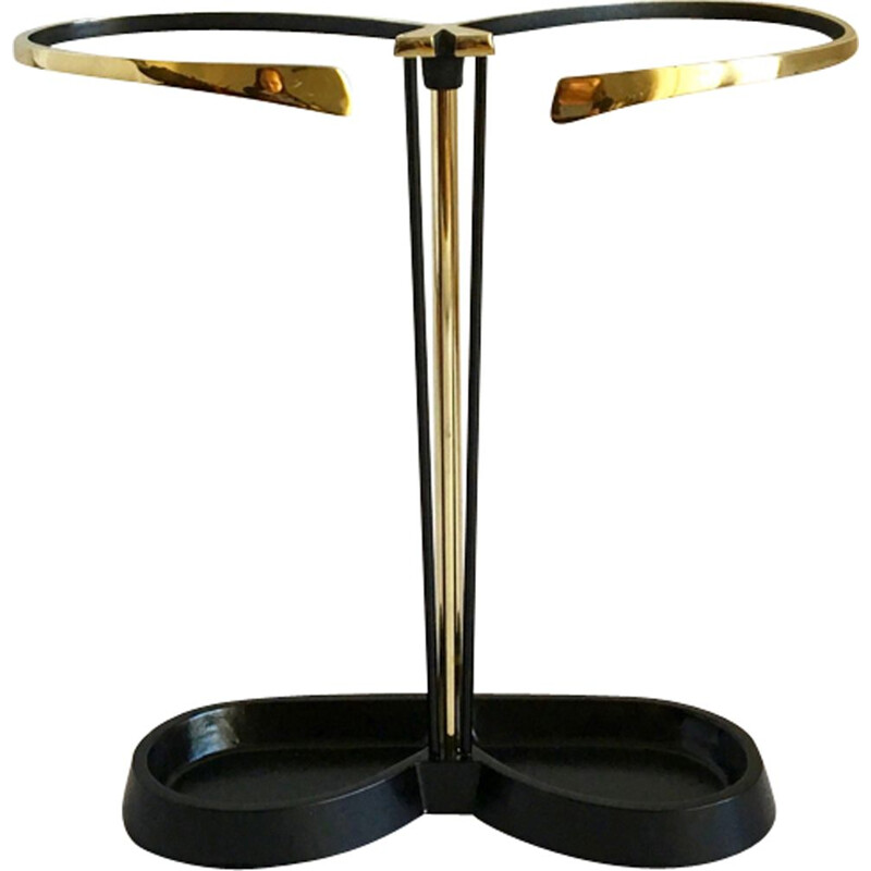 Vintage umbrella stand in brass