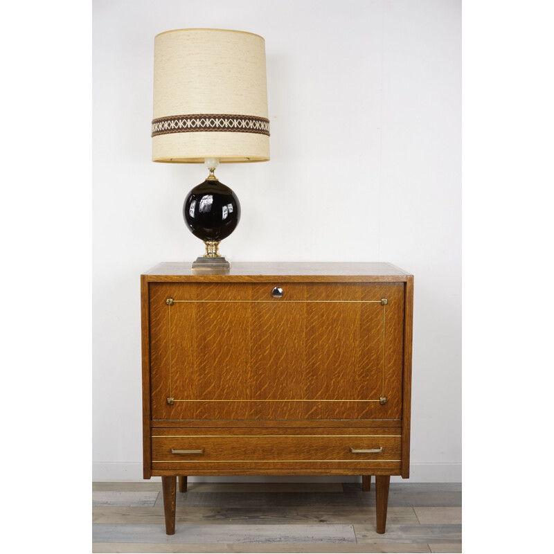 Vintage storage cabinet in oak