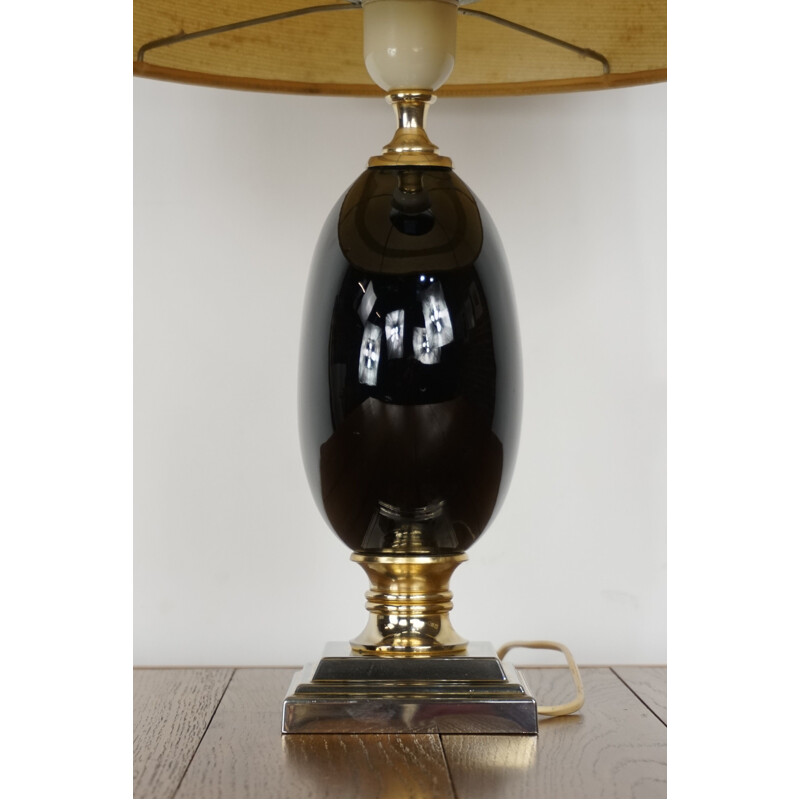 Vintage lamp in chromed metal