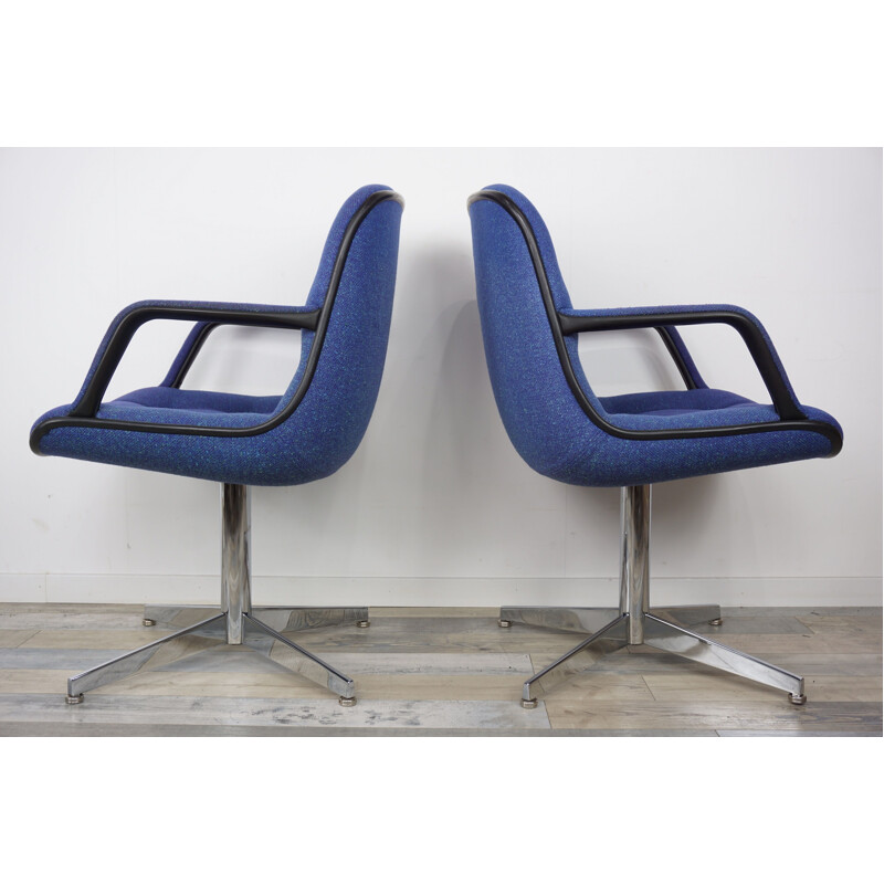 Suite de 2 fauteuils vintage "451" par Randall Buck pour Strafor