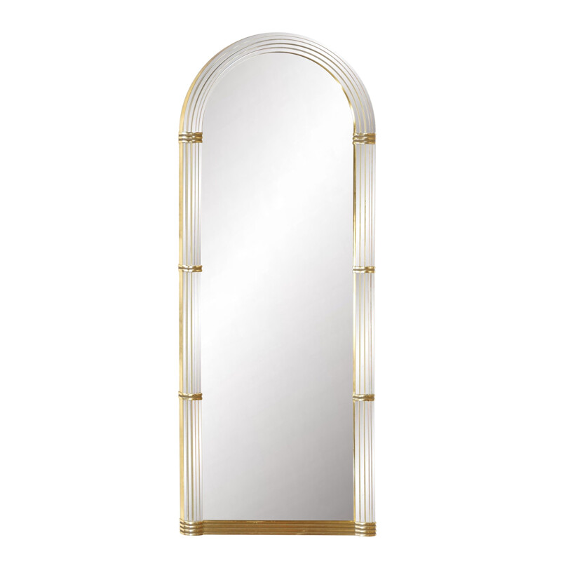 Grand miroir vintage en arcade par Deknudt