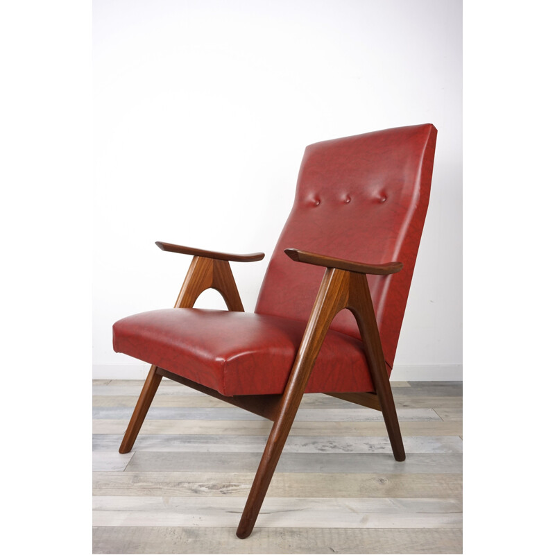 Suite de 2 fauteuils vintage par Louis Van Teeffelen pour Webe