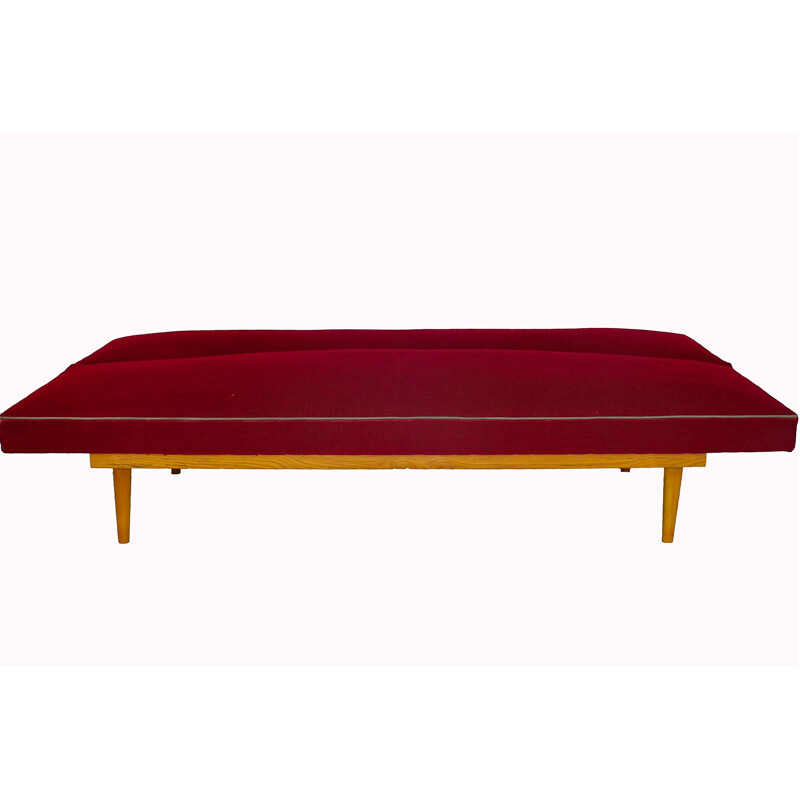 Vintage red day bed by Miroslav Navratil