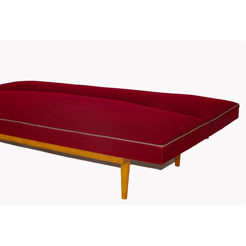 Vintage red day bed by Miroslav Navratil